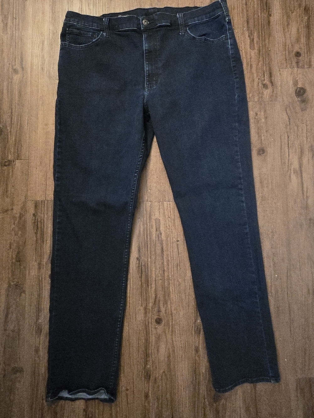 Paul Fredrick Men’s Dark Blue Slim Straight Jeans